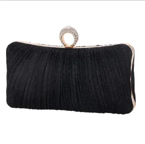 20239-Finger Ring Black Clutch