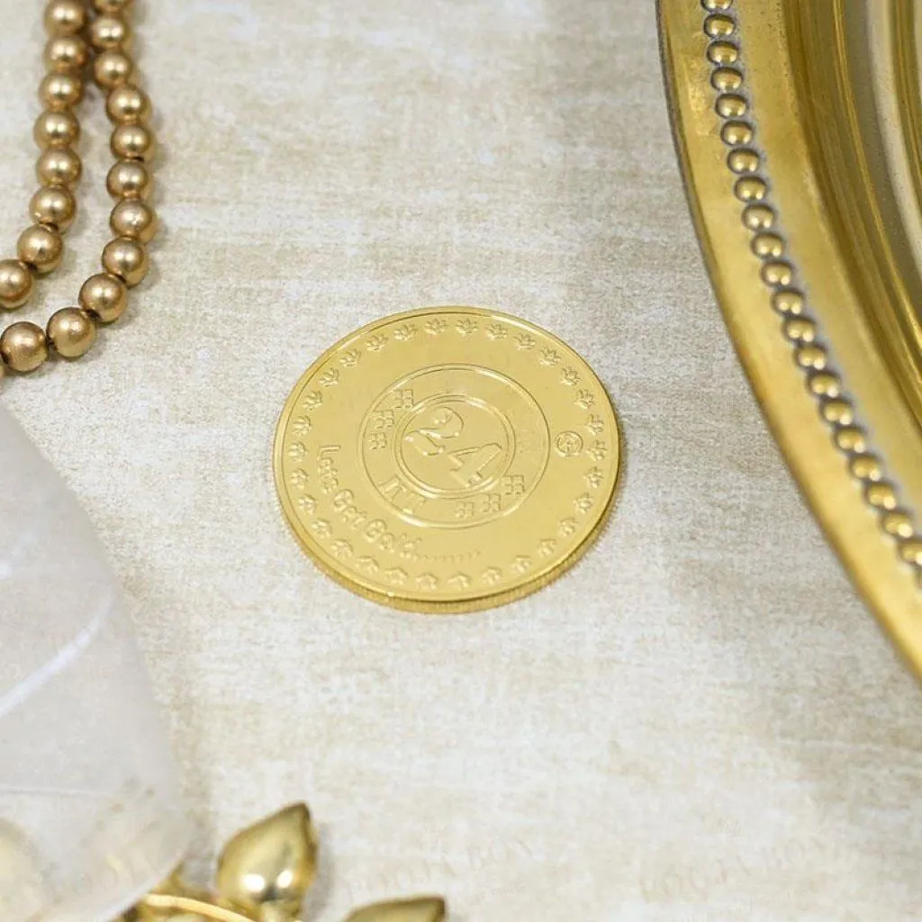 24K Gold Foil Shreenath ji Coin