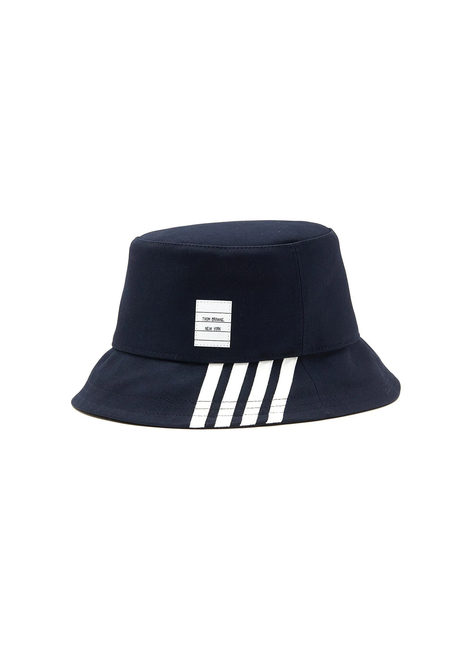 4-BAR DETAIL COTTON BUCKET HAT