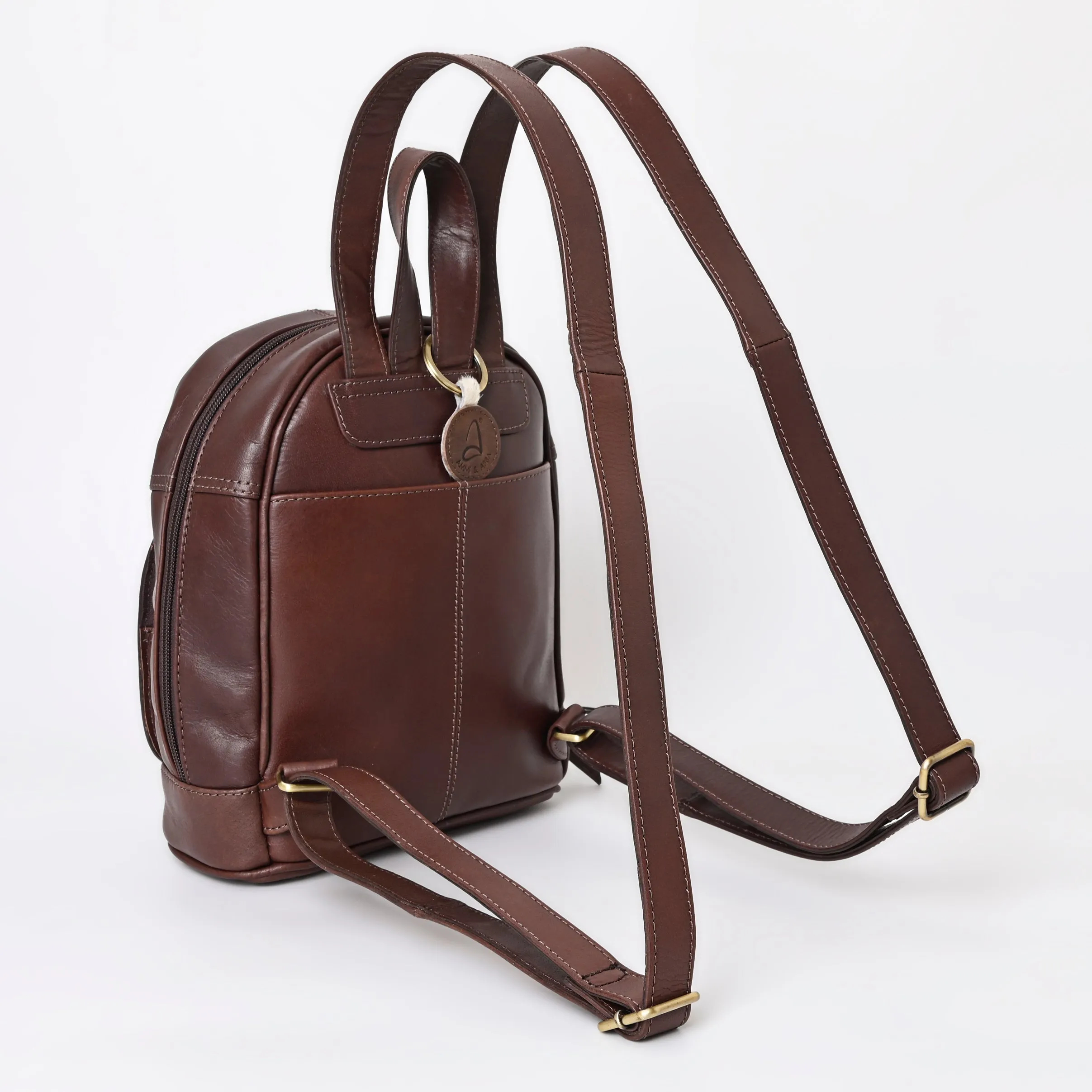 A&A-1049 Montana West Genuine Leather Collection Hair-On Mini Backpack