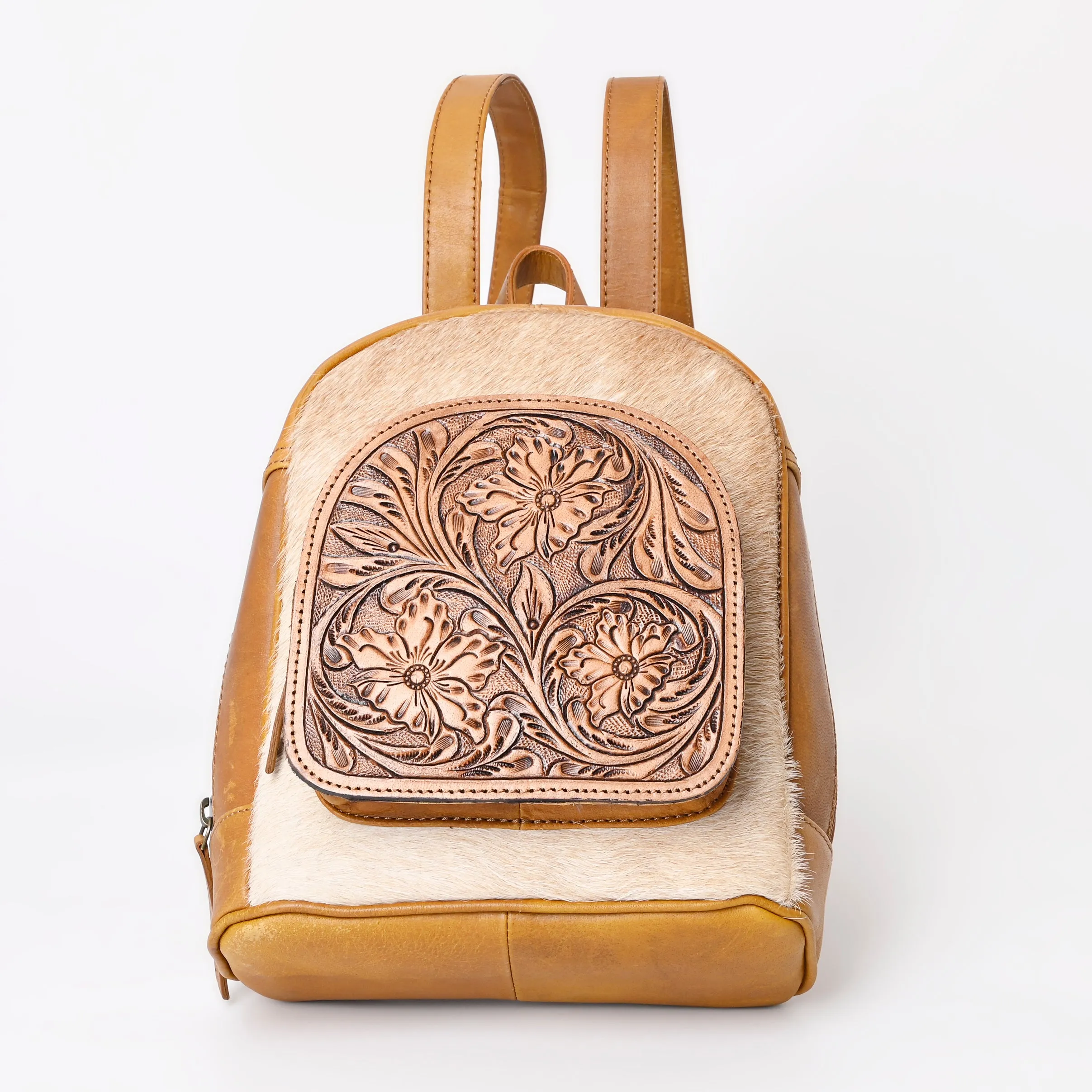 A&A-1049 Montana West Genuine Leather Collection Hair-On Mini Backpack