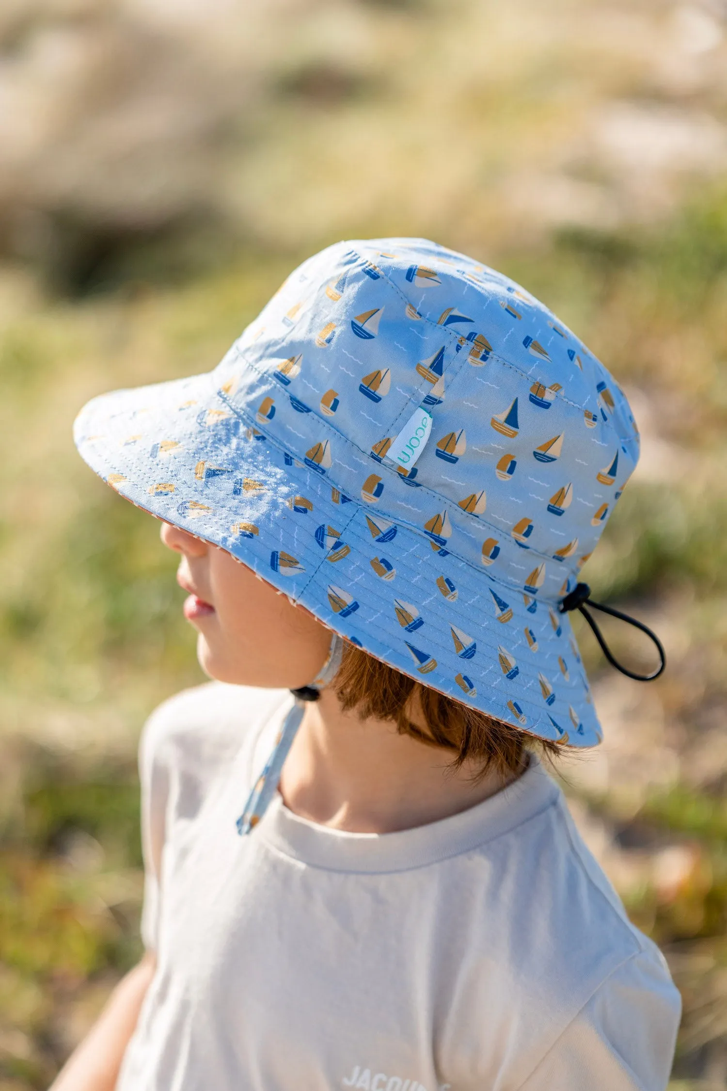 Acorn Wide Brim Bucket Hat - Sail the Bay