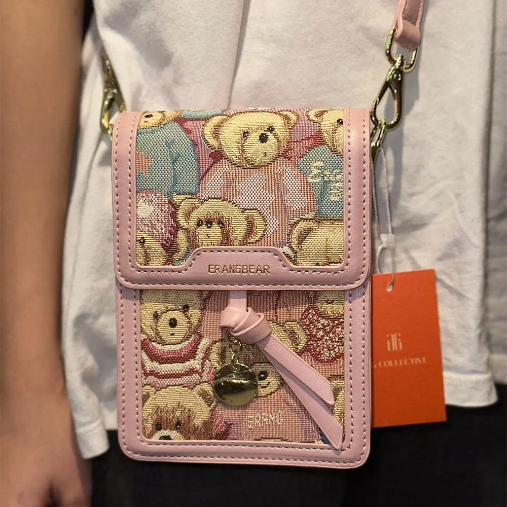 AG Collective Bear Mobile Phone Shoulder Bag Mini Cute Crossbody Bag For Women