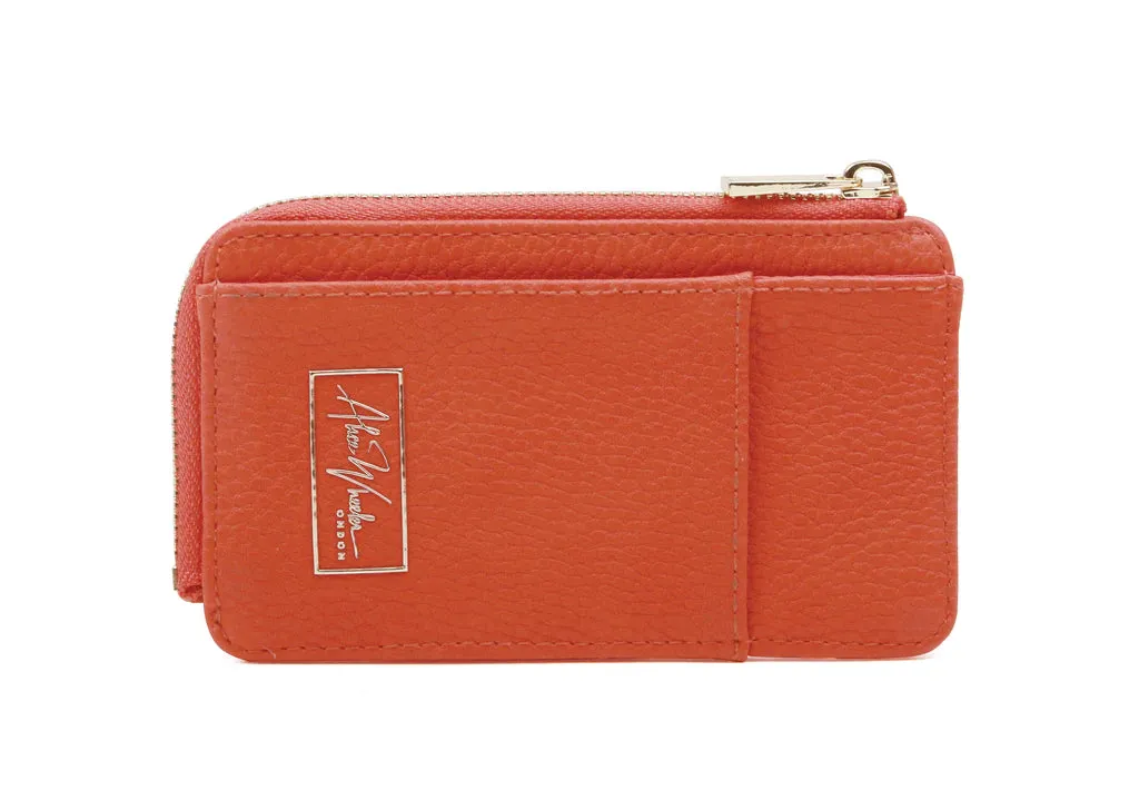 Alice Wheeler Bath Coin/Card Purse Orange