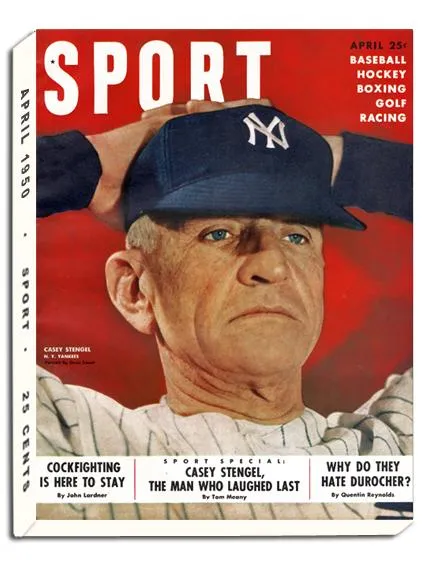 April 1950 SPORT Cover (Casey Stengel, New York Yankees)