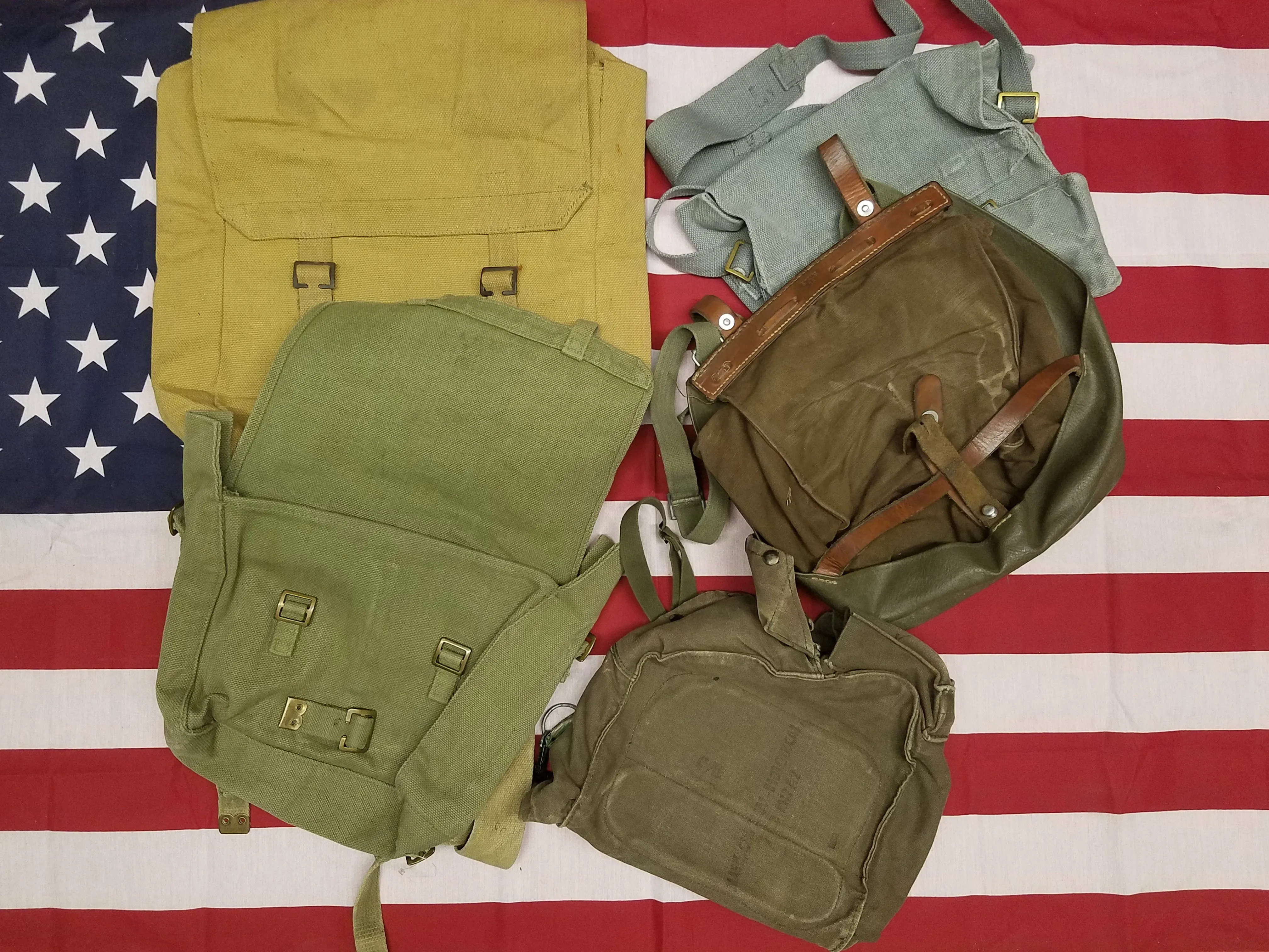 Assorted New & Used Military Surplus Haversack/Shoulder Bag Grab Bag