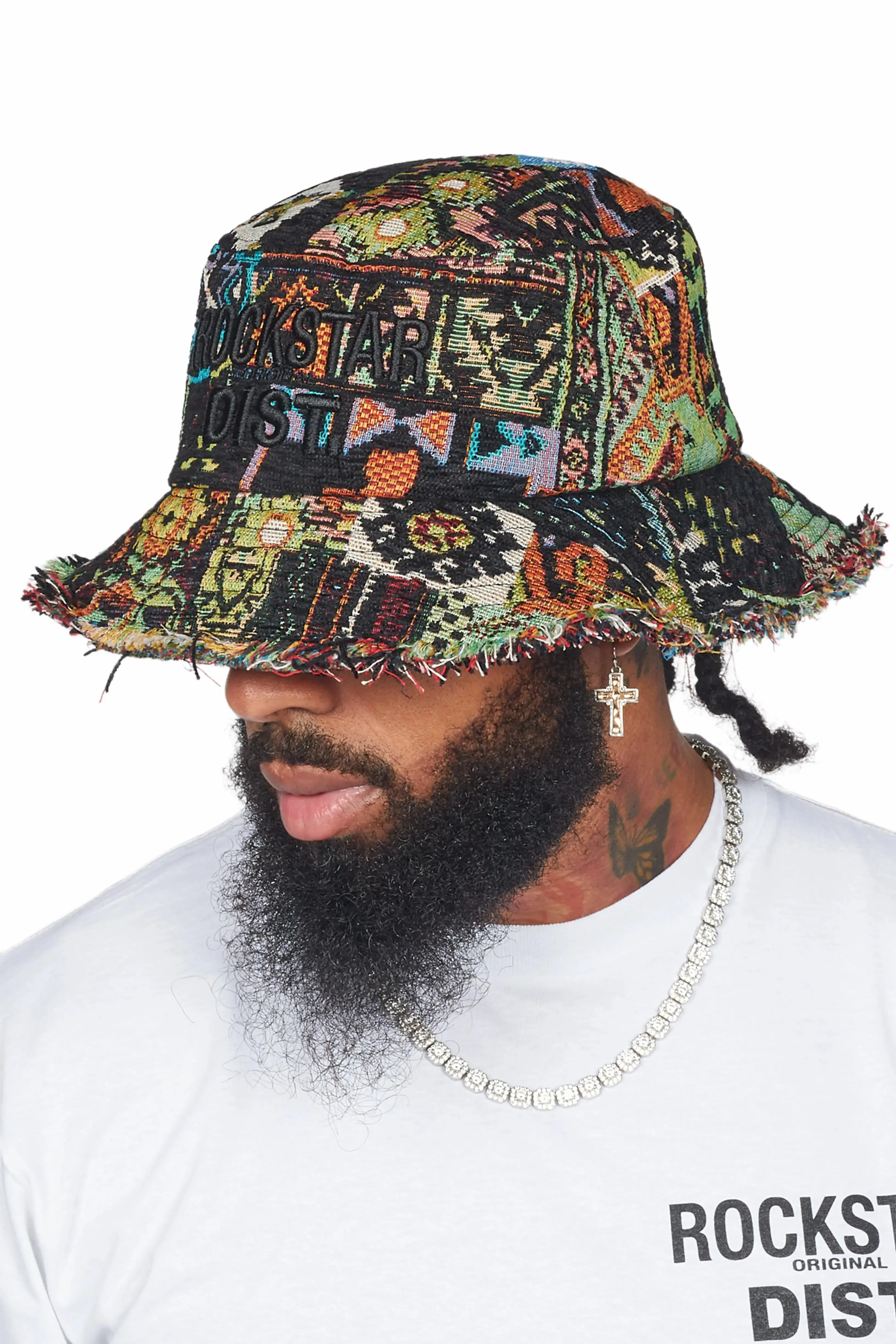 Ayami Green Tapestry Bucket Hat