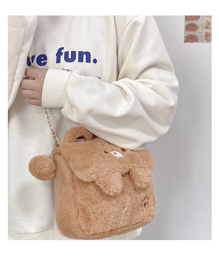 Baby Bear Fur Handbag