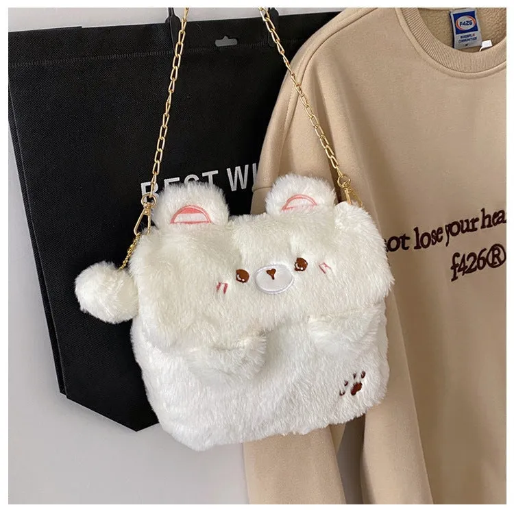 Baby Bear Fur Handbag