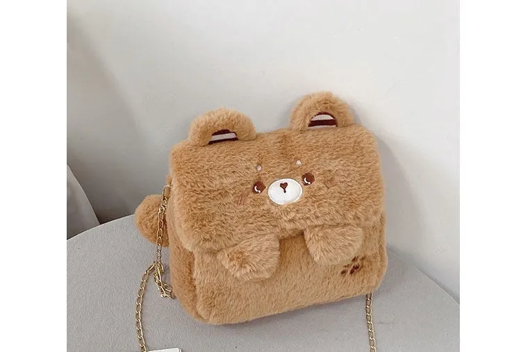 Baby Bear Fur Handbag