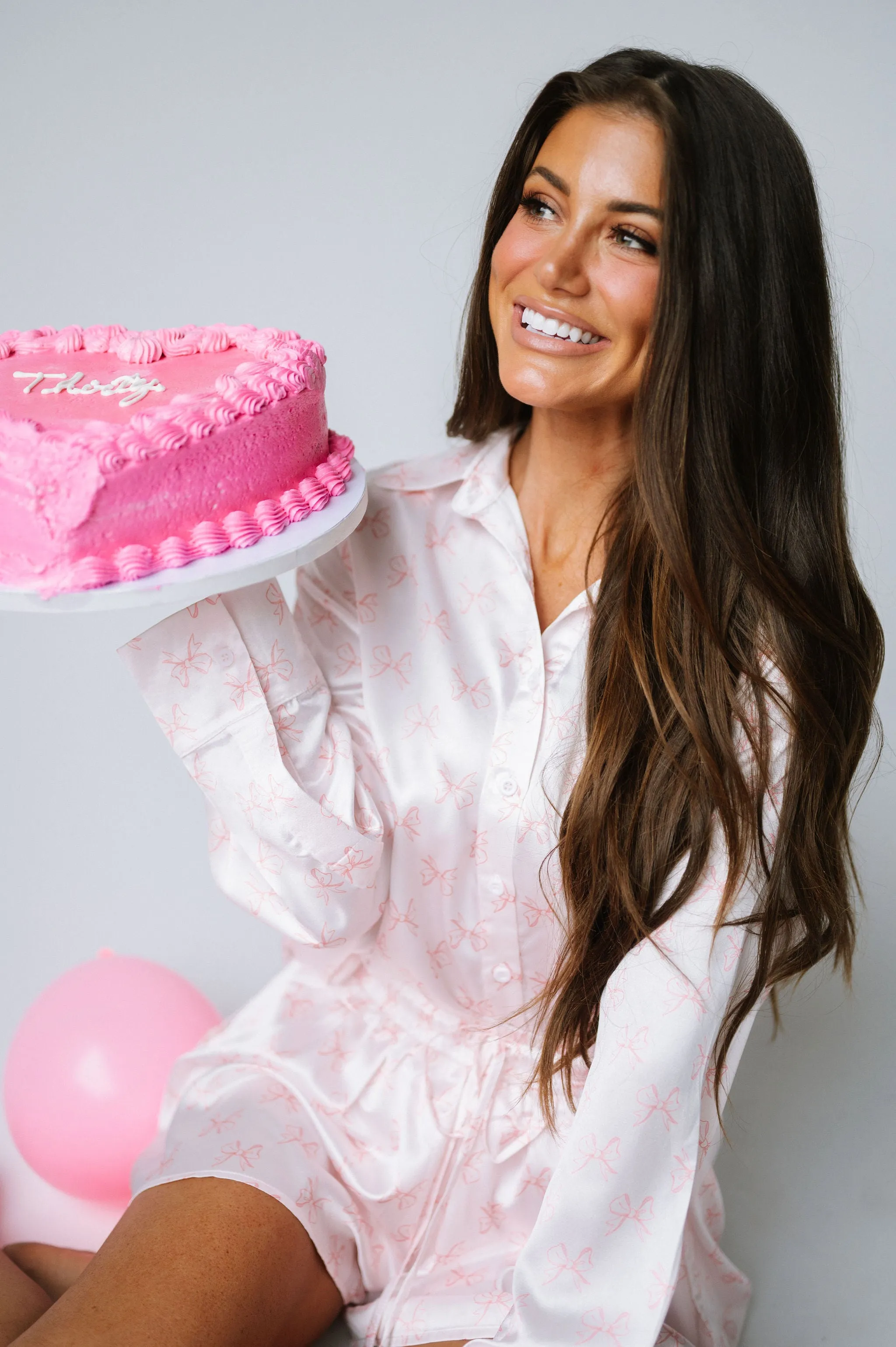 Baby Pink Bow Pajama Set