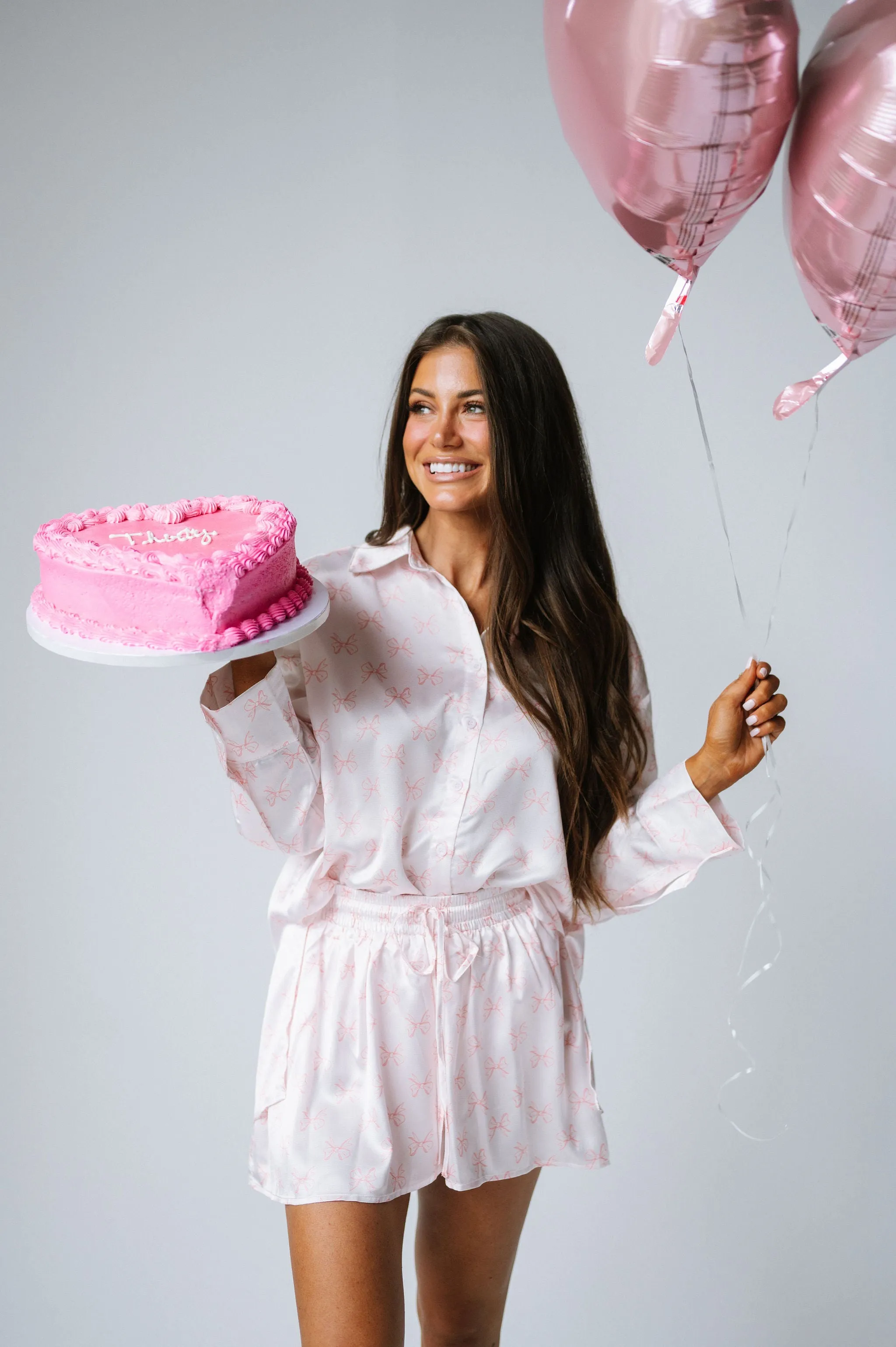 Baby Pink Bow Pajama Set