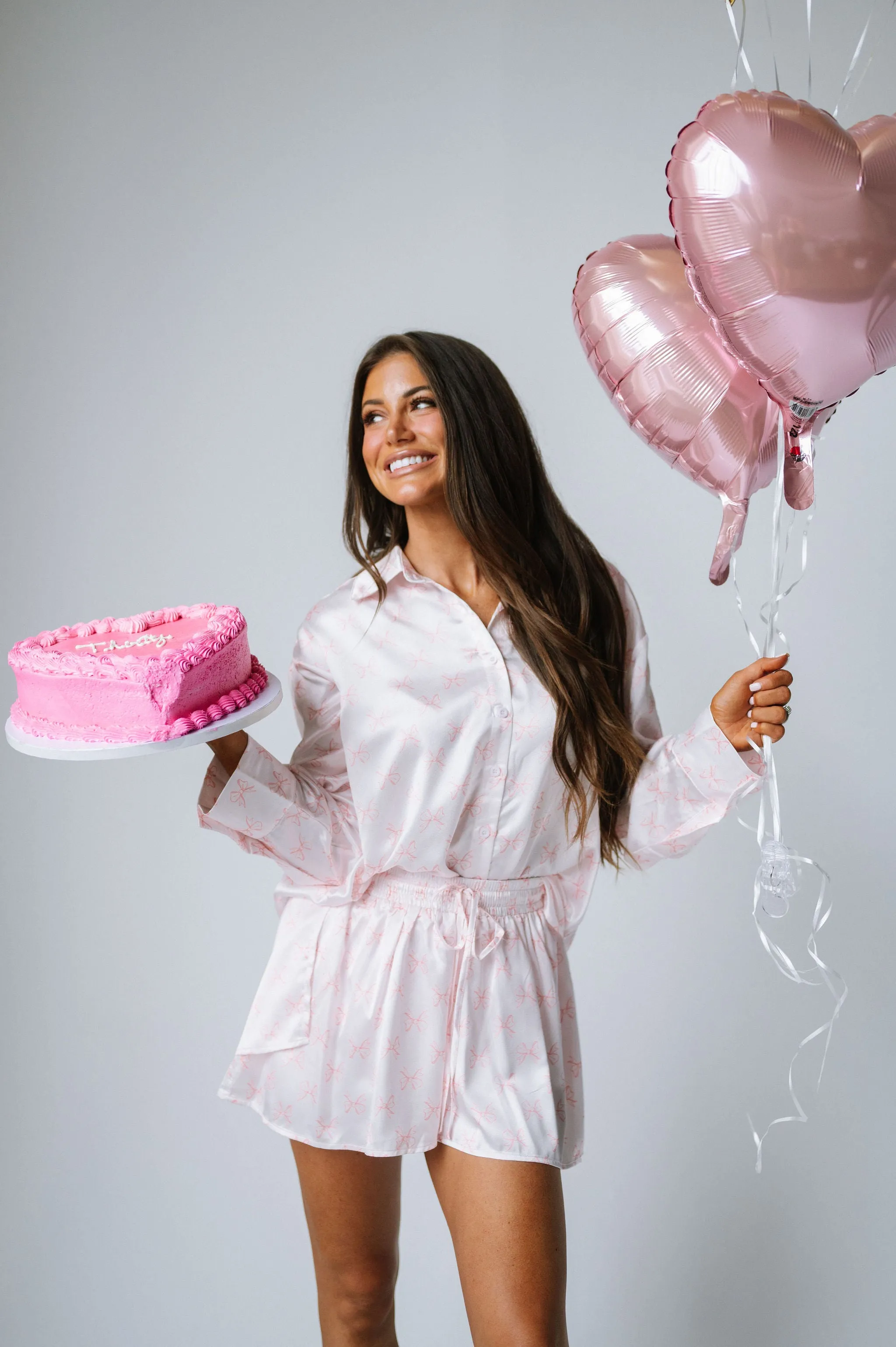 Baby Pink Bow Pajama Set