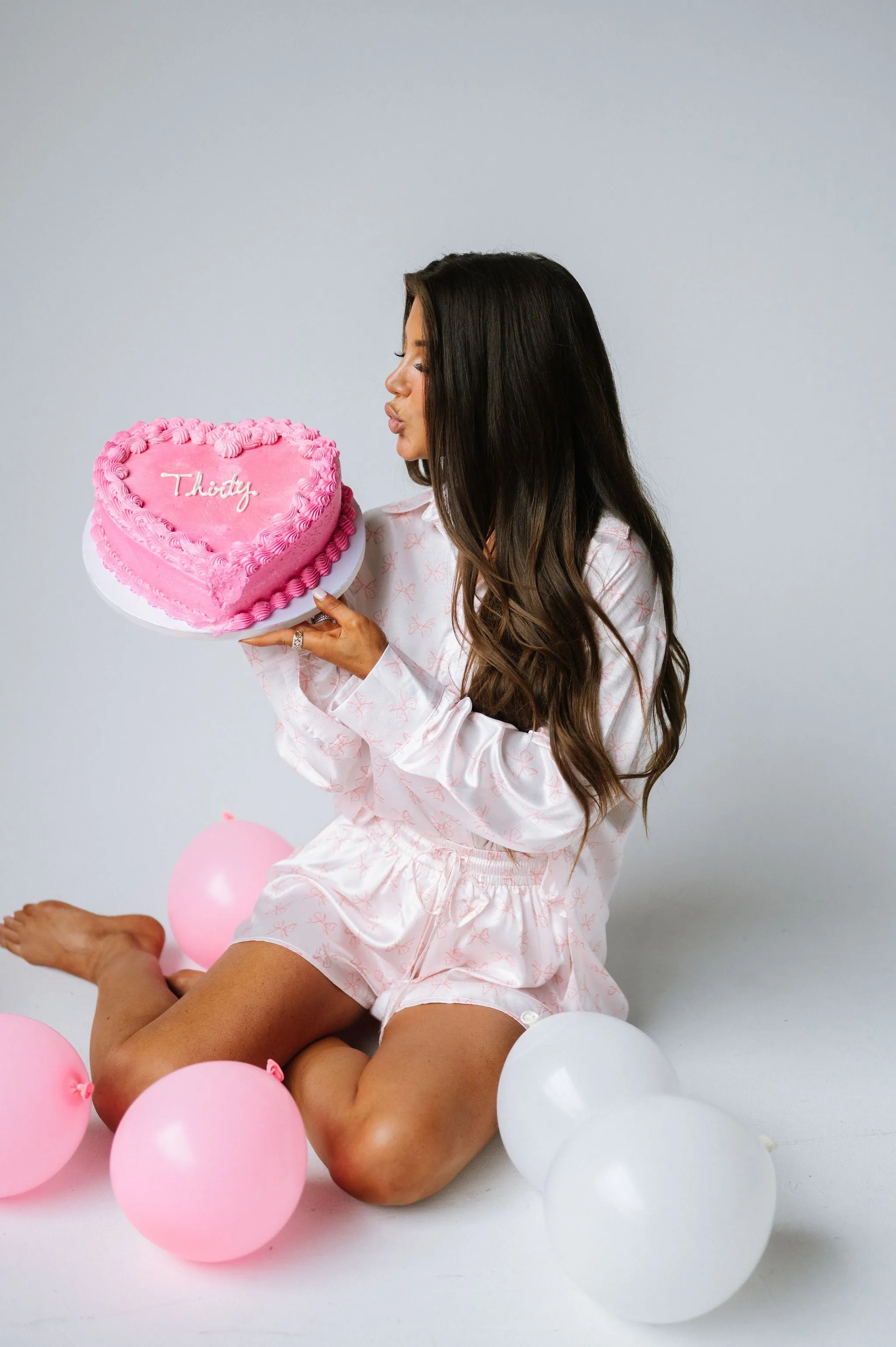 Baby Pink Bow Pajama Set