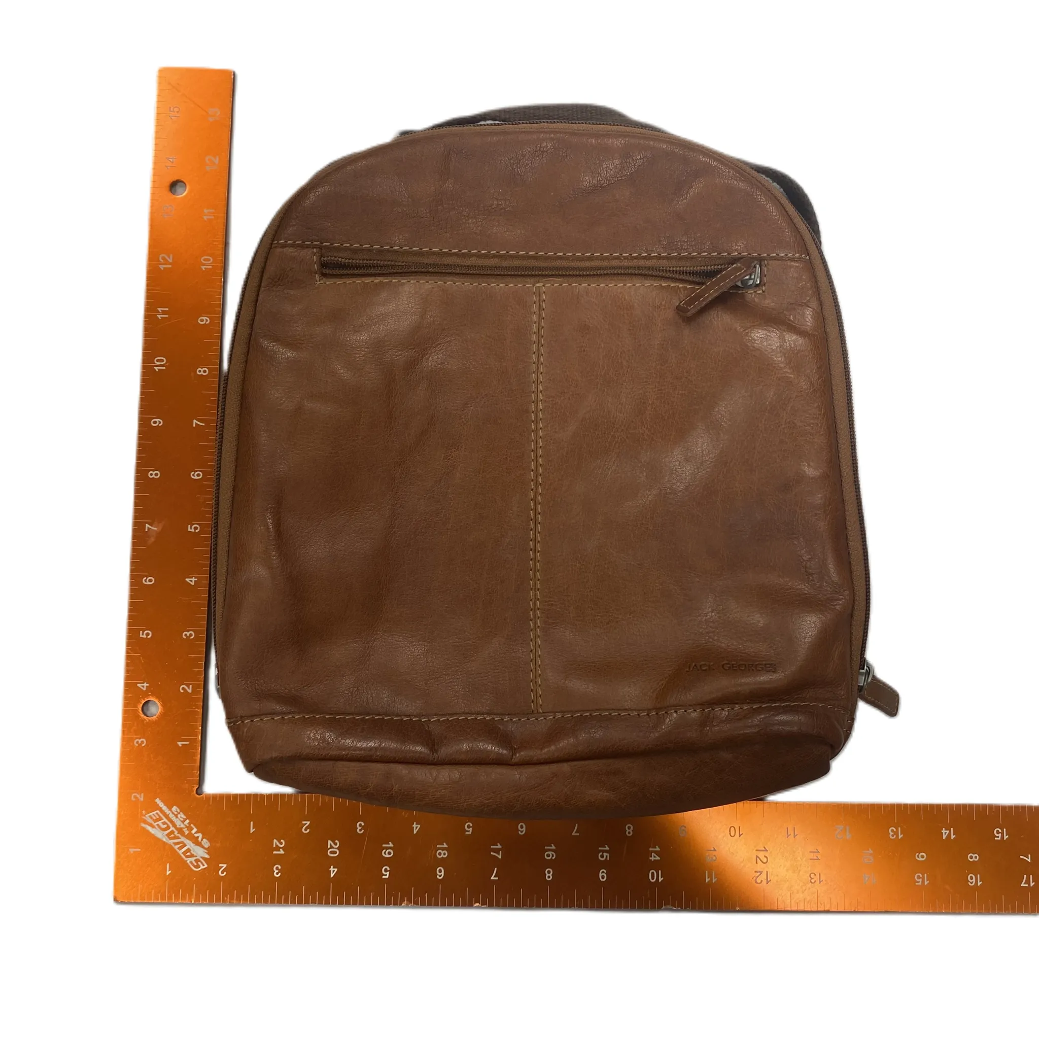 Backpack Leather By Georges, Size: Small