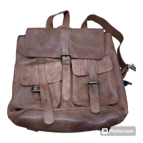 Backpack Leather Cmb, Size Medium