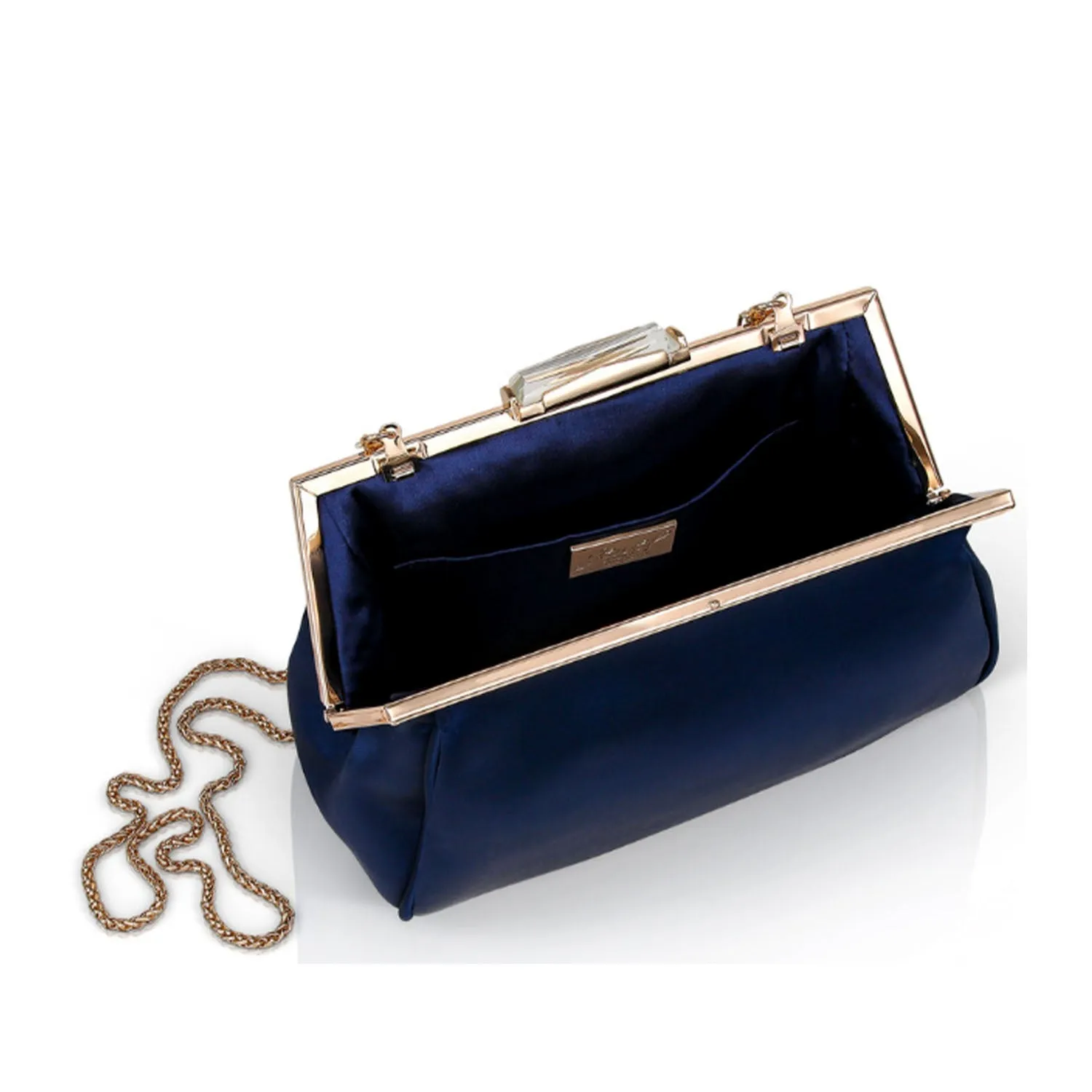 Badgley Mischka Women's Bevel Frame Clutch in Navy