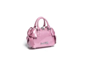 Bashful Blush Sparkle Mini Tote with Double Bows