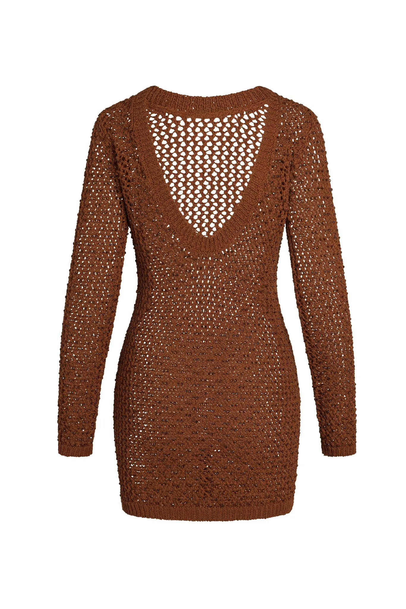 Bermuda Dress - Bronze Diamond Crochet