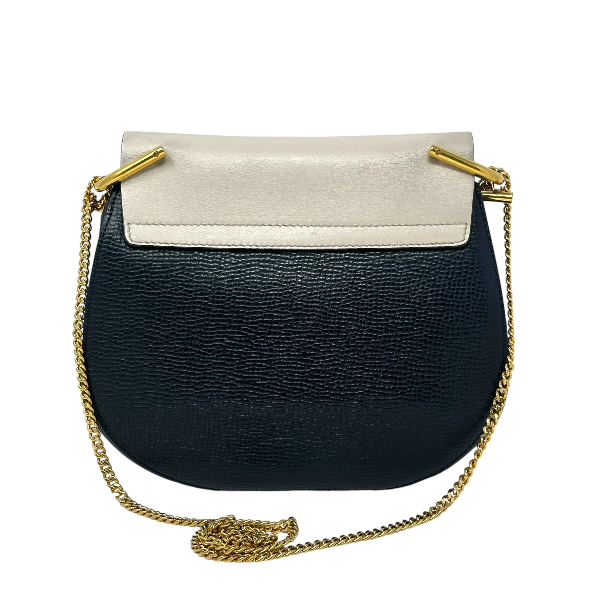 Bicolor Mini Drew Crossbody Bag Luxury Designer By ChloeIn Grained Calfskin Leather, Size: Small