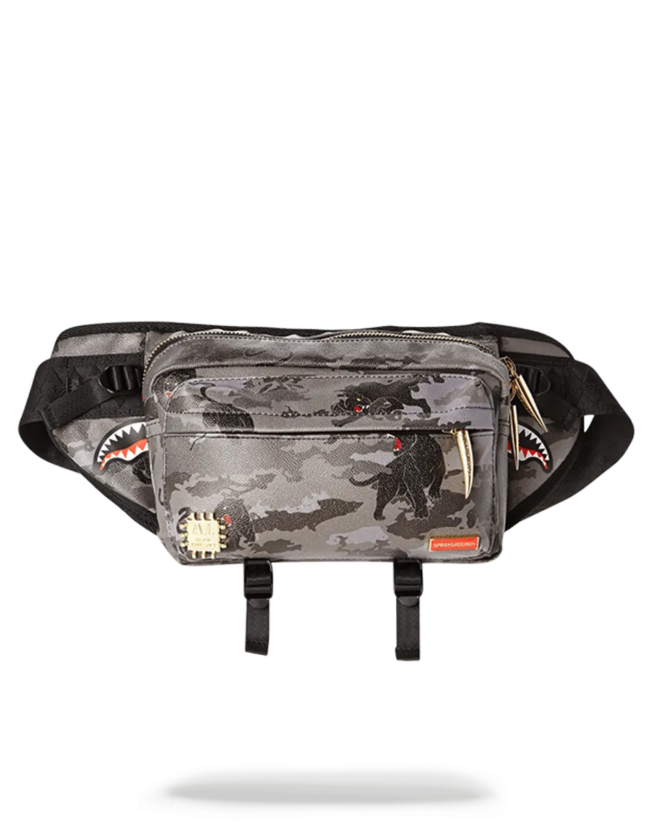 BLACK PANTHERA CAMO CROSSBODY