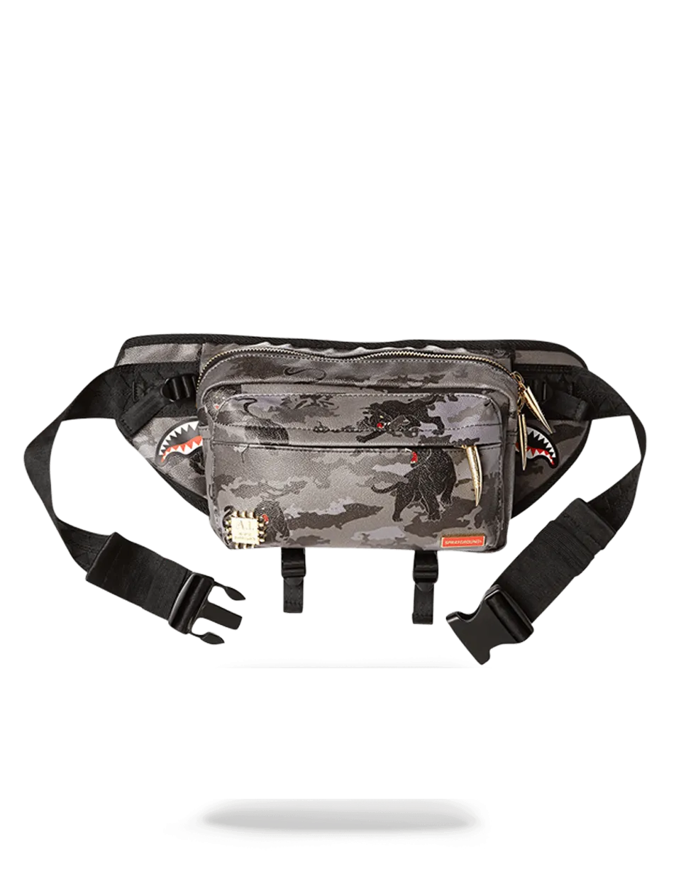 BLACK PANTHERA CAMO CROSSBODY