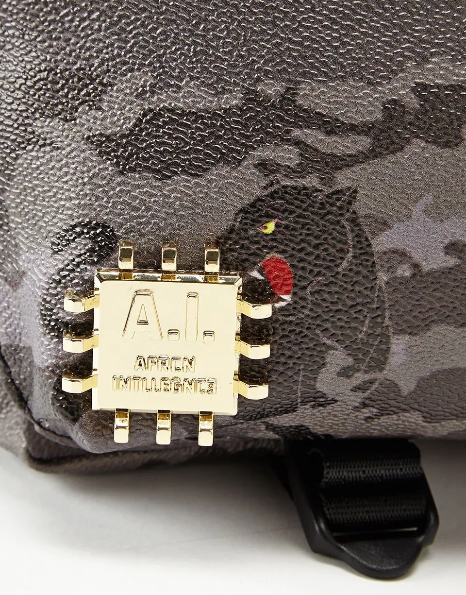 BLACK PANTHERA CAMO CROSSBODY