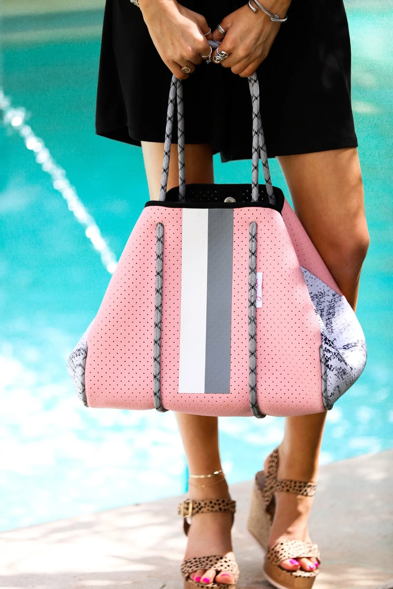 Blush Snake Neoprene Tote Bag