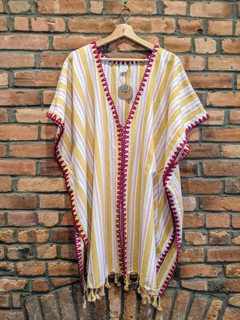 BOHO MUSTARD Stitched Kaftan