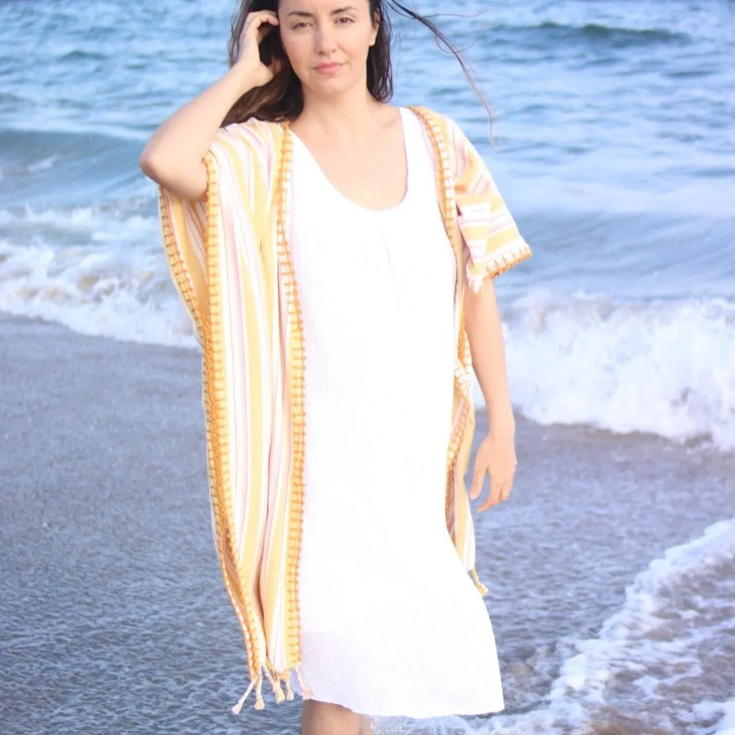 BOHO MUSTARD Stitched Kaftan