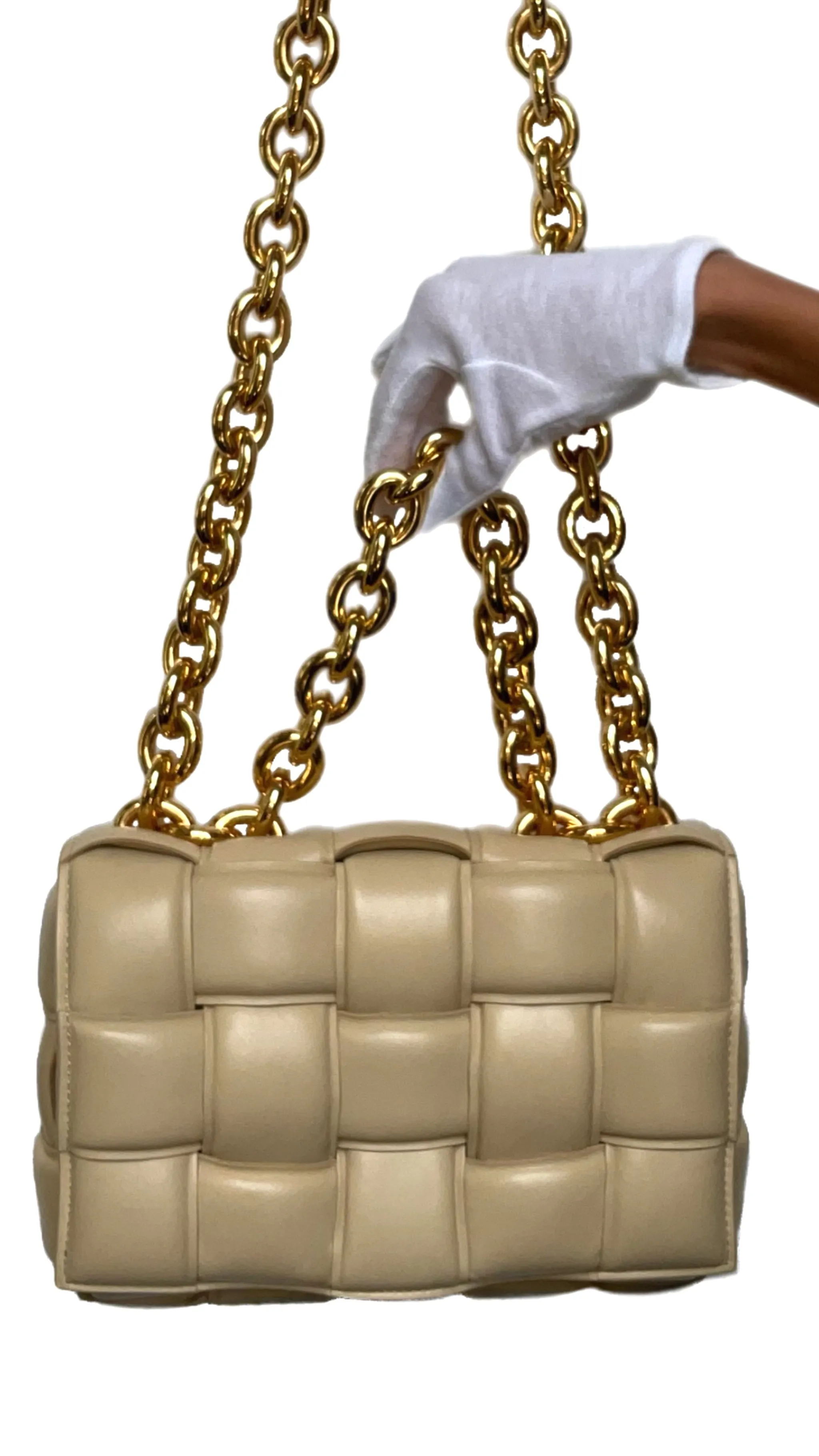 BOTTEGA VENETA Padded Chain “CASSETTE” Bag