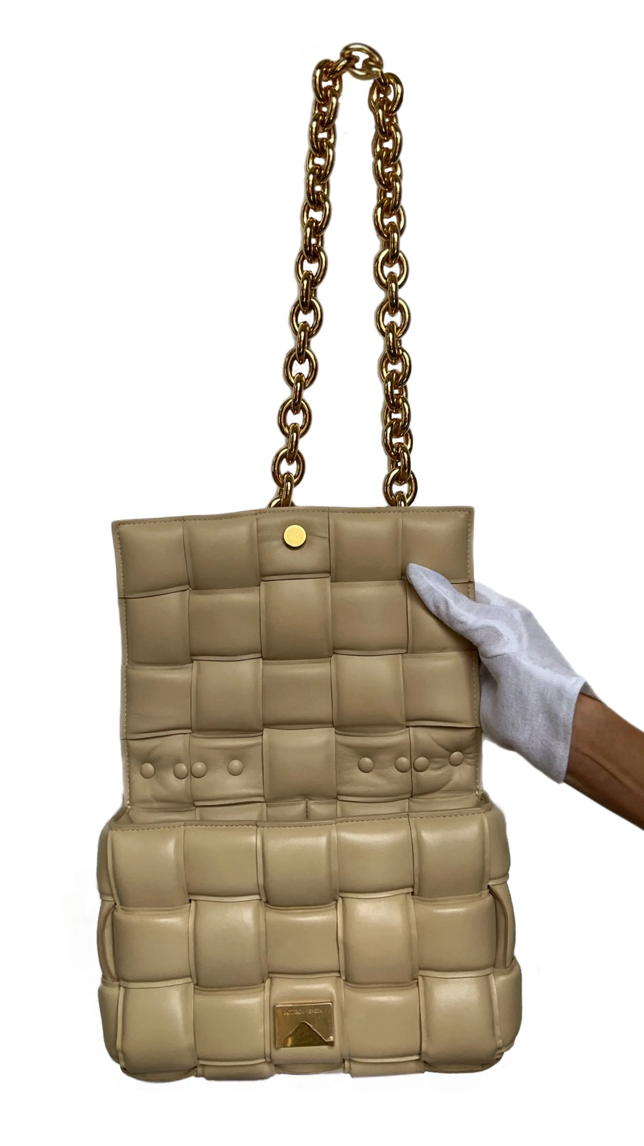 BOTTEGA VENETA Padded Chain “CASSETTE” Bag