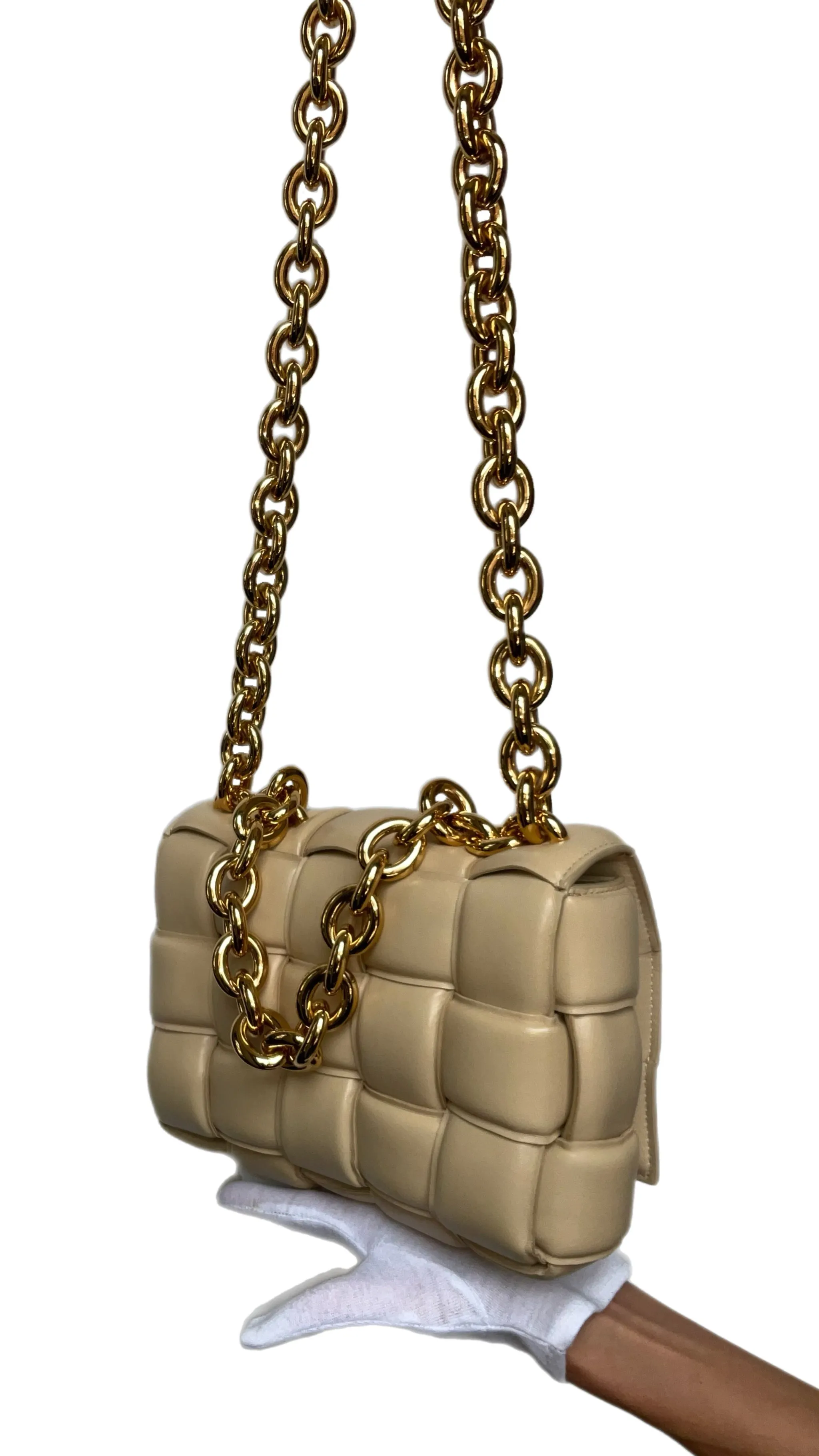 BOTTEGA VENETA Padded Chain “CASSETTE” Bag