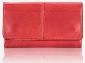 Brando Seymour Hepburn Flap Purse | Red