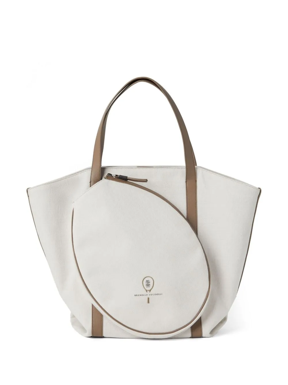 Brunello Cucinelli Canvas Tennis Tote Bag