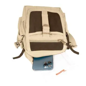 Canvas & Leather Travel Shoulder Bag