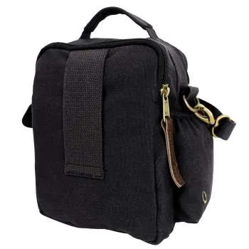 Canvas & Leather Travel Shoulder Bag