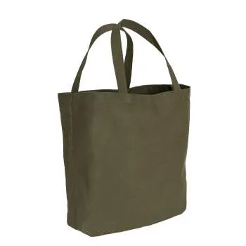 Canvas Camo And Solid Tote Bag