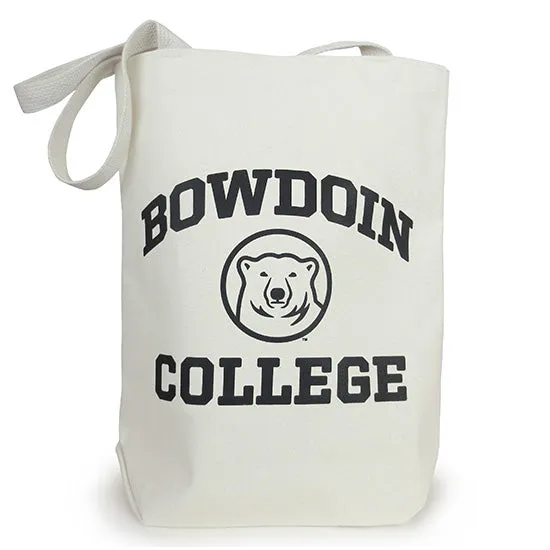 Canvas Tote with Bowdoin College & Medallion