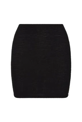 Cayman Skirt - Black Crinkle