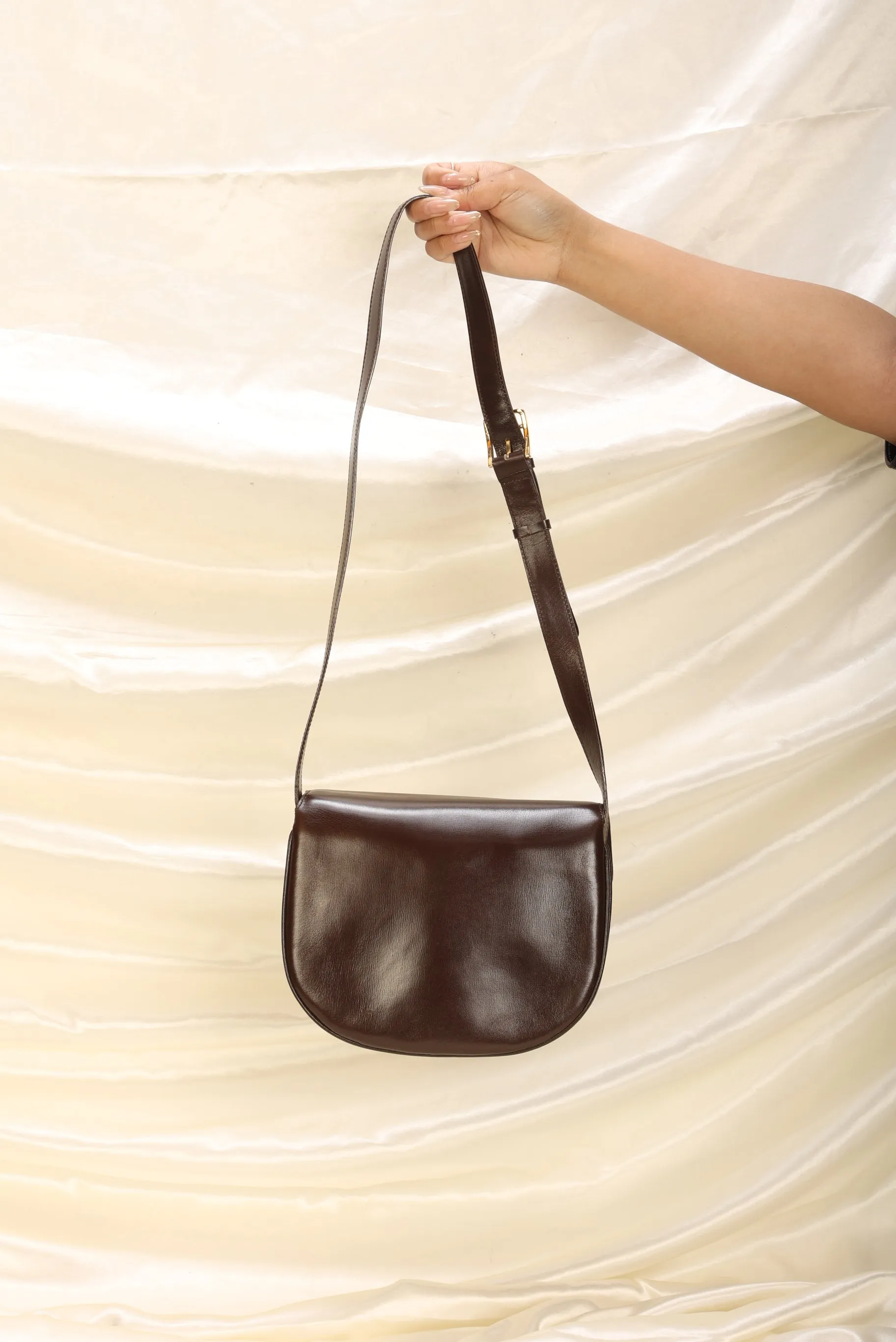 Celine Triomphe Boxcalf Shoulder Bag