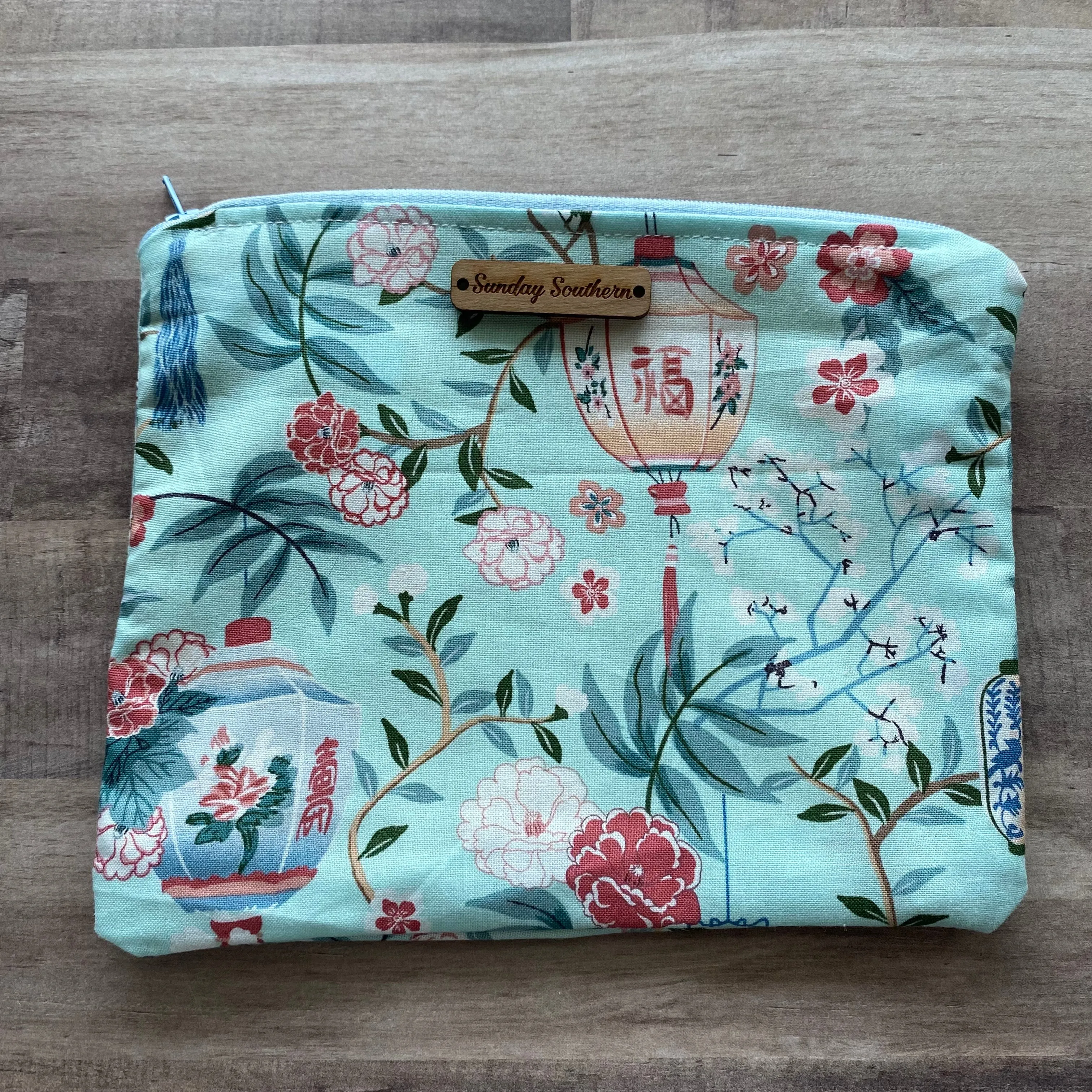 Chinoiserie Lanterns Zipper Bag