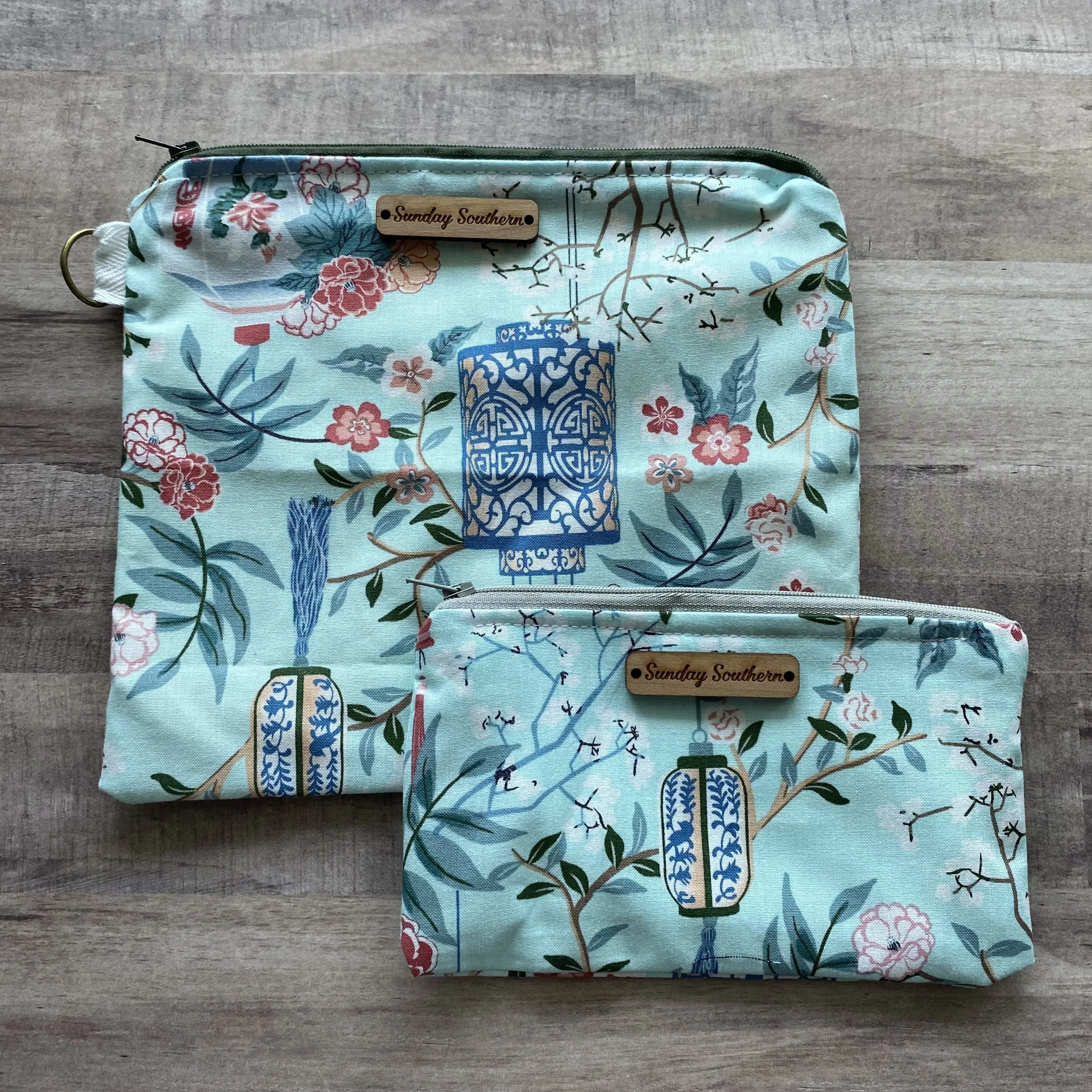 Chinoiserie Lanterns Zipper Bag