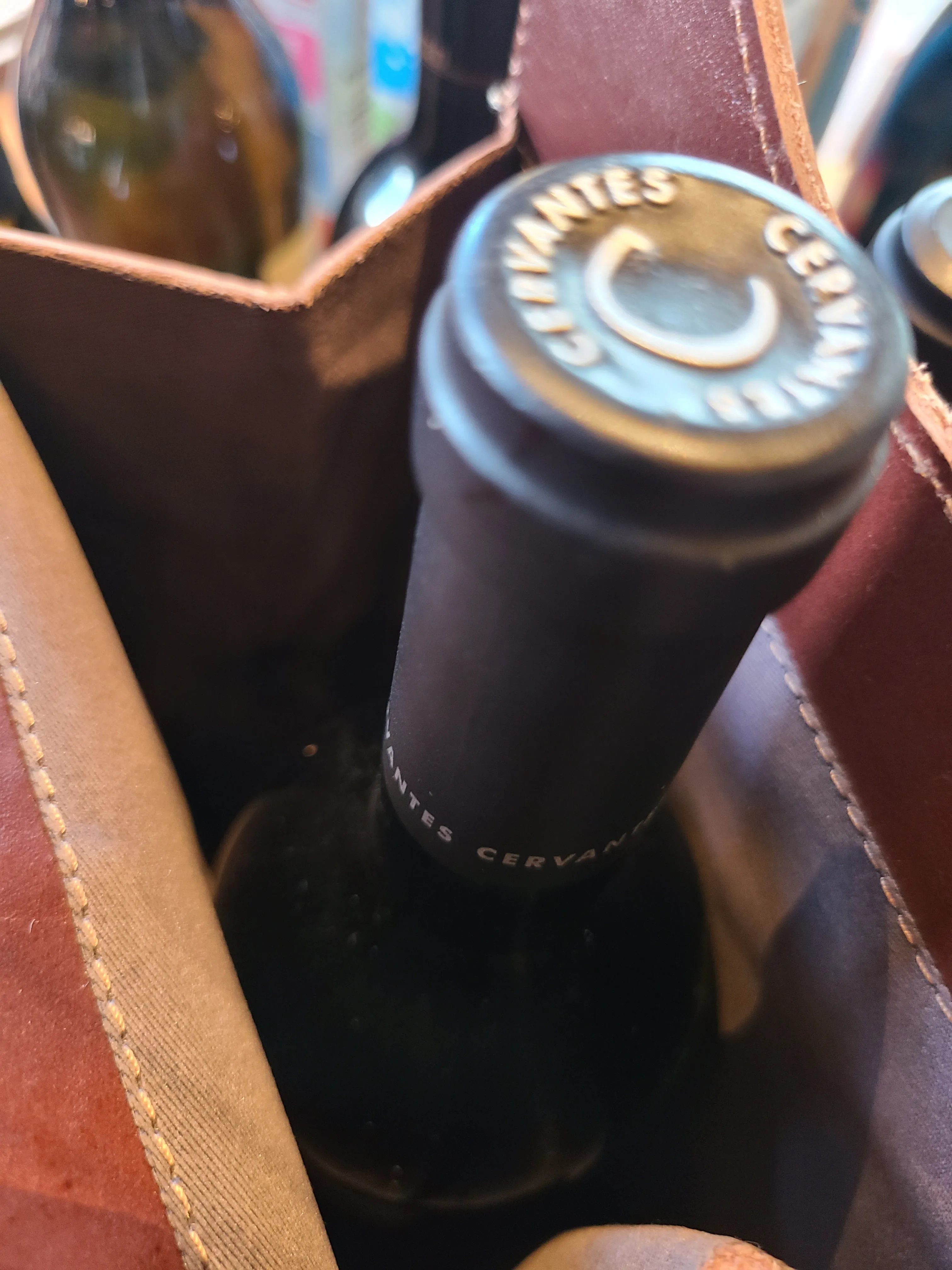 Classic Leather Wine Bottle Holder