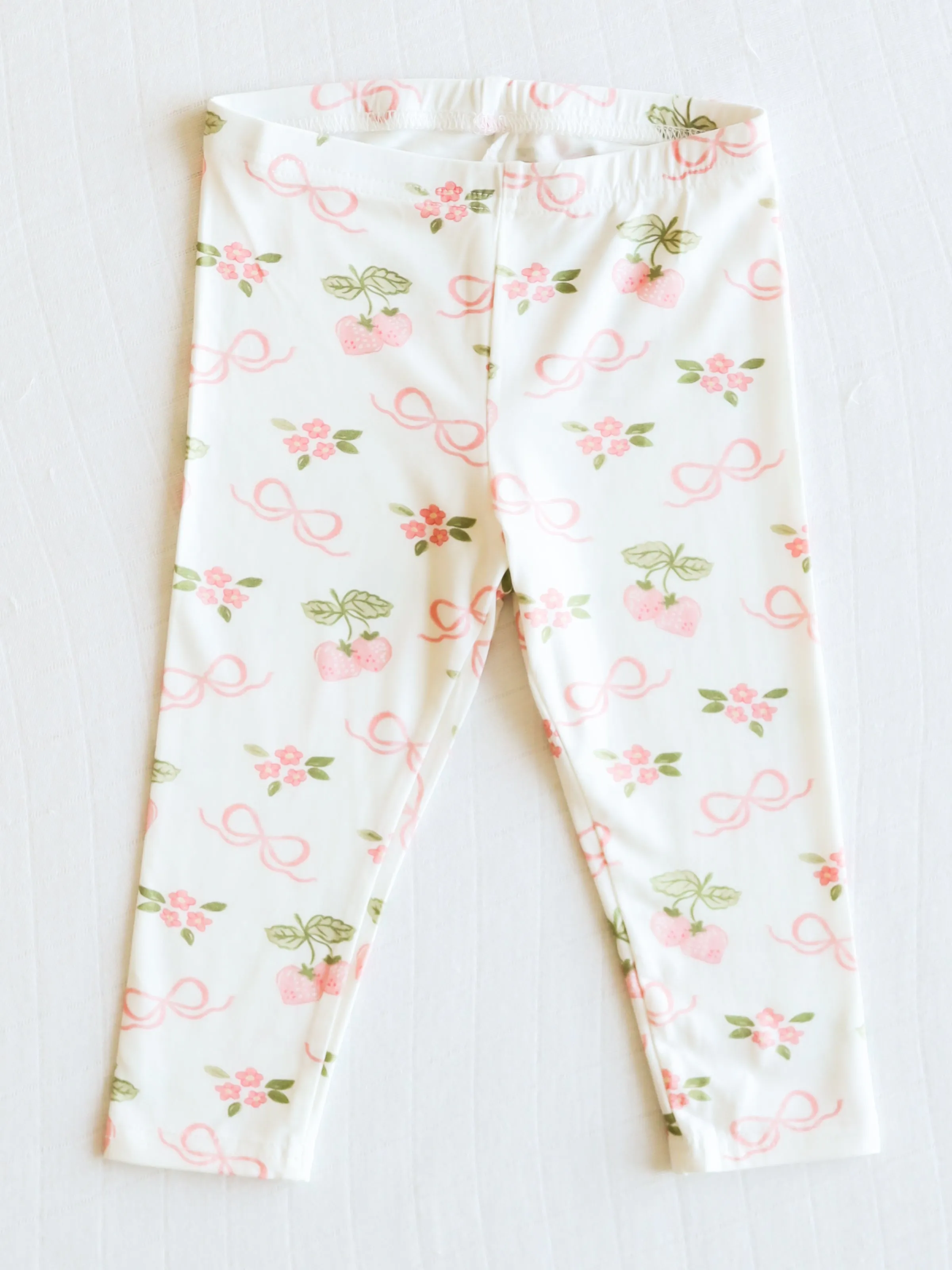 Cloud Fitted Pajamas - Pink Berry Bows