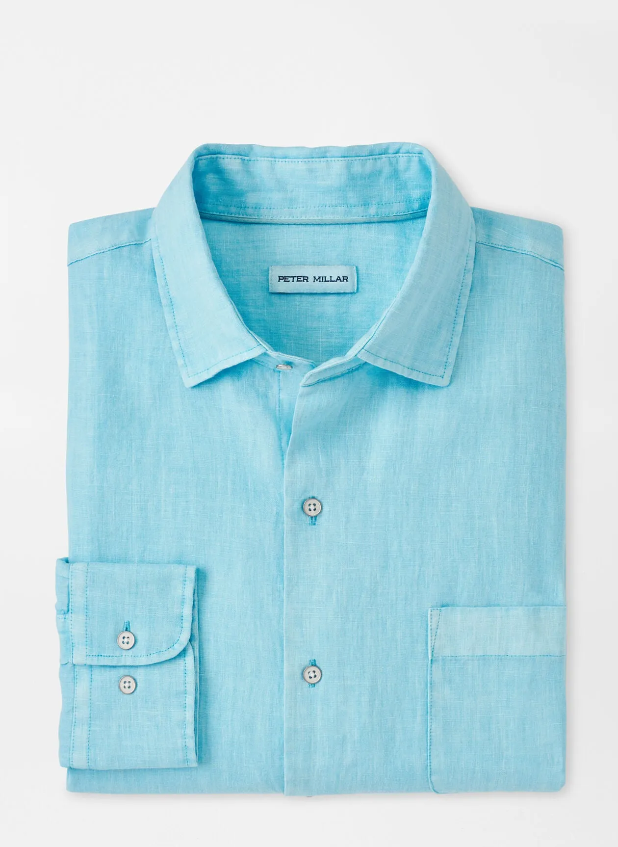 Coastal Garment Dyed Linen Sport Shirt