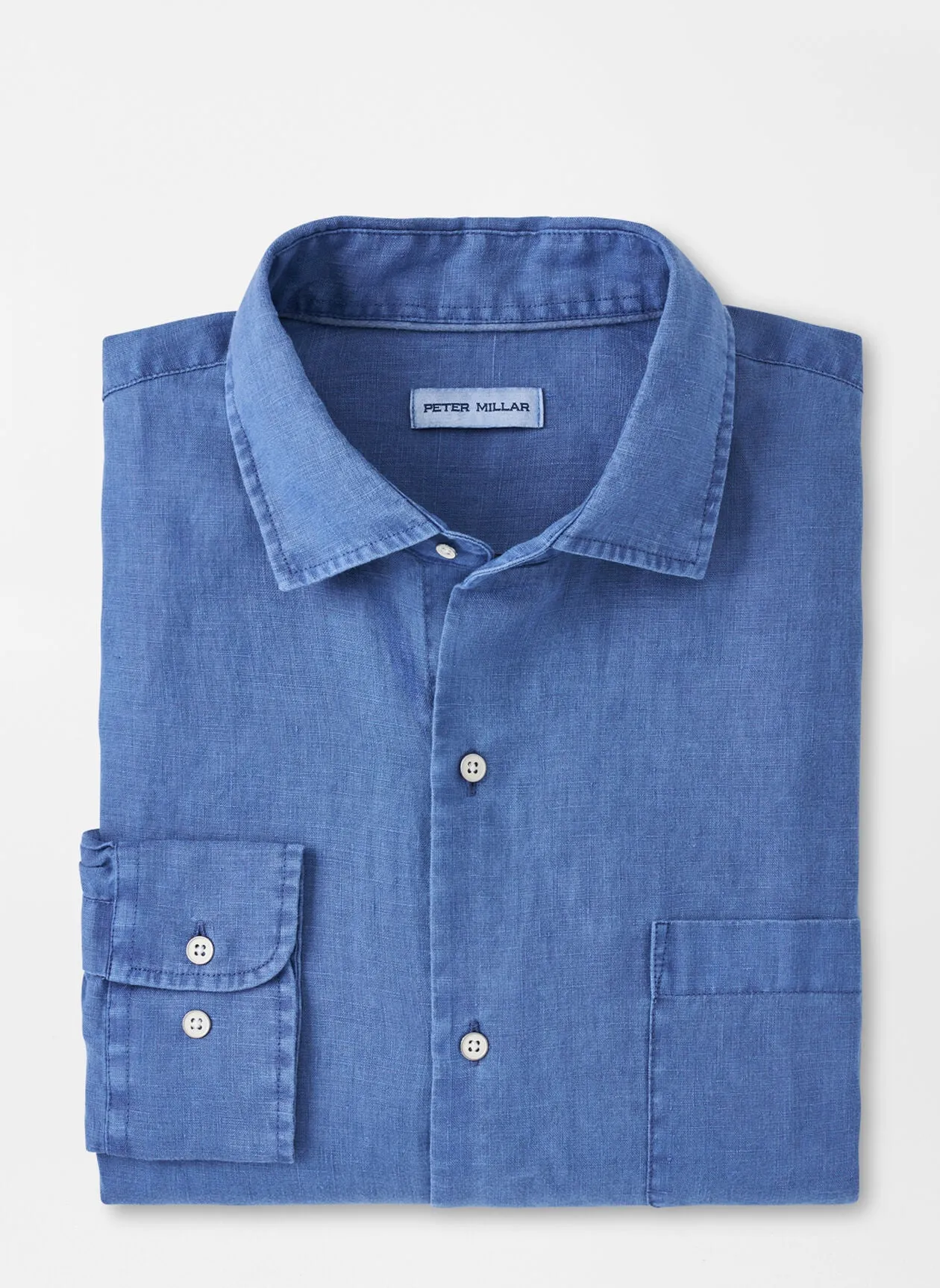 Coastal Garment Dyed Linen Sport Shirt