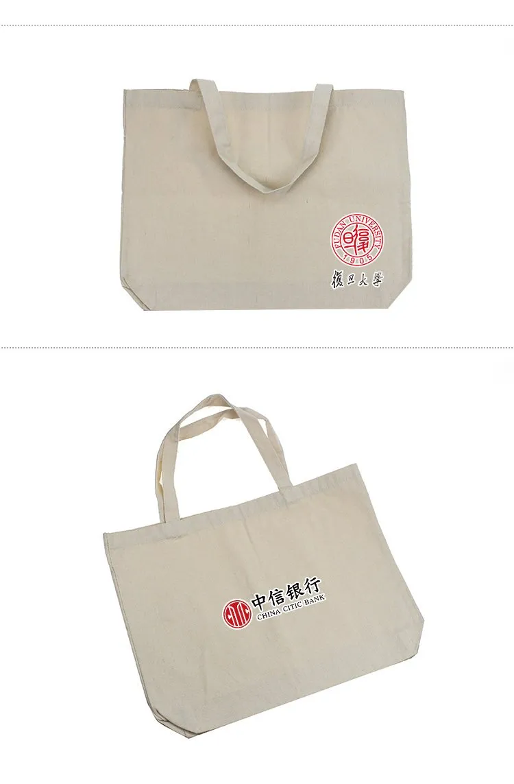 Cotton Canvas Tote Bag 42*32*10cm