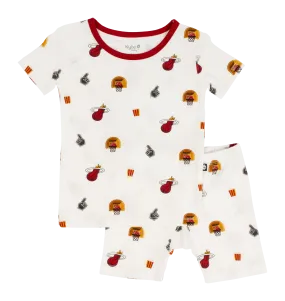 Court Culture x Kyte Baby Game Day Cloud Toddler Short Sleeve PJ Set