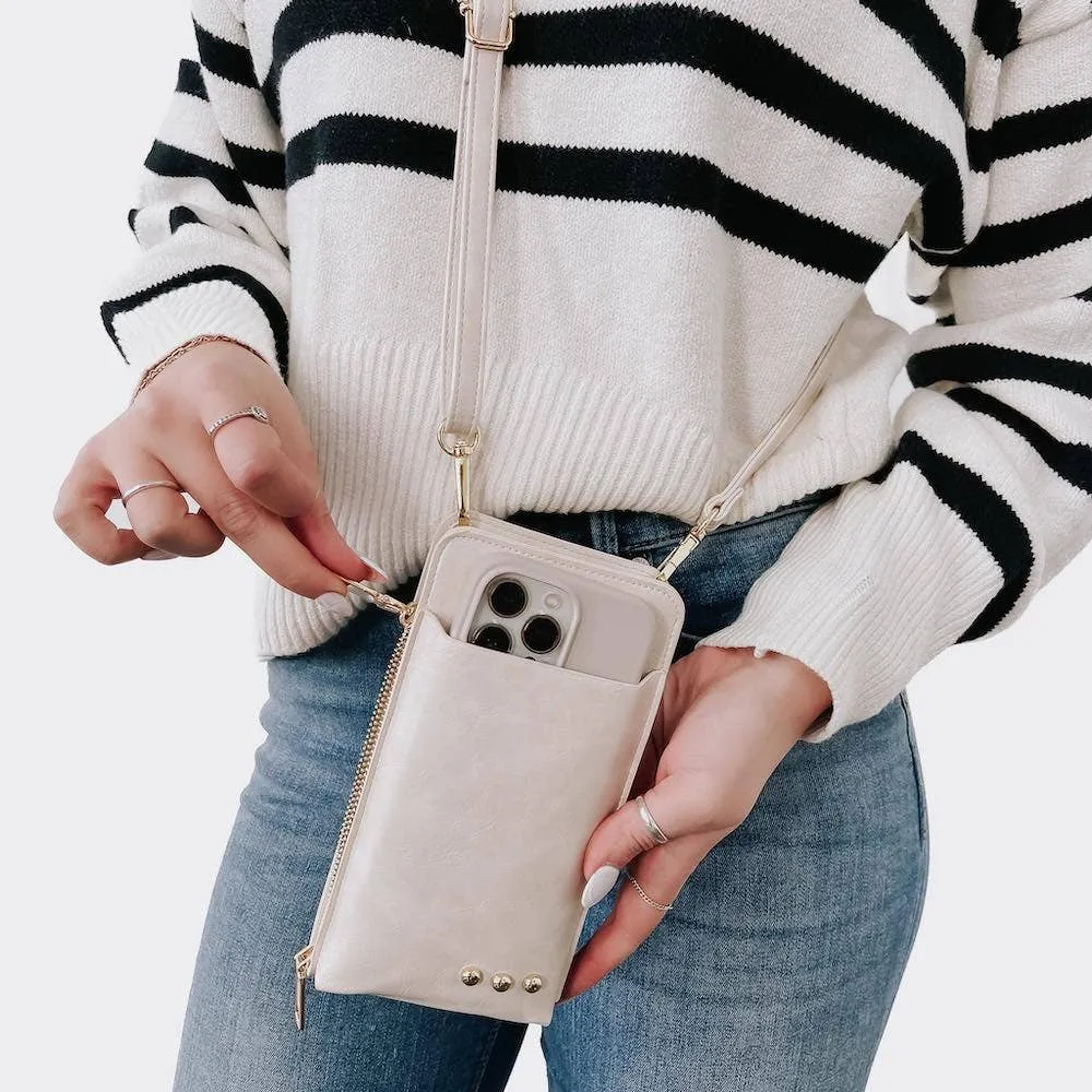 Cream Double Duty Phone Bag